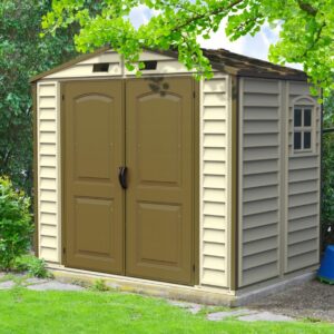 Duramax 30115 – 8'x6' StoreAll Vinyl Shed with Foundation